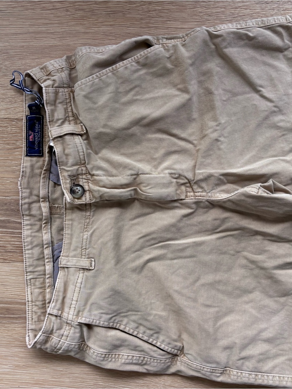 Men's Khaki Shorts - Beige Chino Style